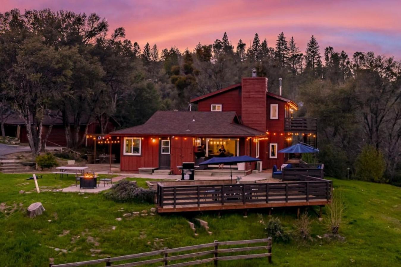 Sierra Vista Lookout Lodge With Creek, Waterfall And Waterholes, Minutes From Bass Lake And Yosemite South Gate North Fork Exterior foto